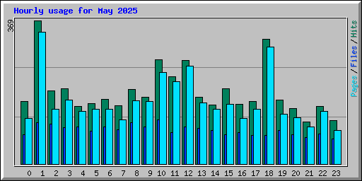 Hourly usage for May 2025